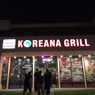 outside