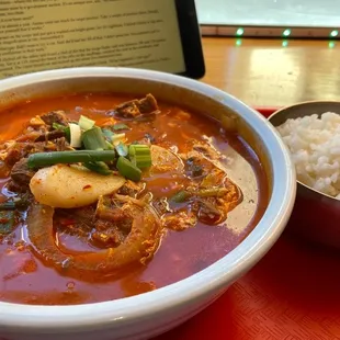 Yuk Gae Jang Soup (Spicy Beef Soup)