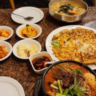 Pork Neck Stew, Seafood Pancake, Seafood Noodle Soup