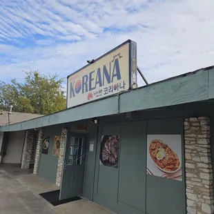 Outside of the restaurant