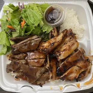 Combination Chicken &amp; Beef Koriyaki Plate
