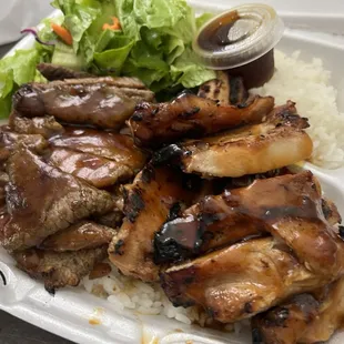 Combination Chicken &amp; Beef Koriyaki Plate