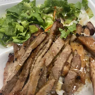 Combination Chicken &amp; Beef Koriyaki Plate