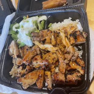 Number 1 combo. Grilled chicken. Includes a drink.