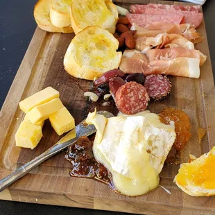 First charcuterie board we&apos;ve found that melts their brie! so delicious we ordered two!
