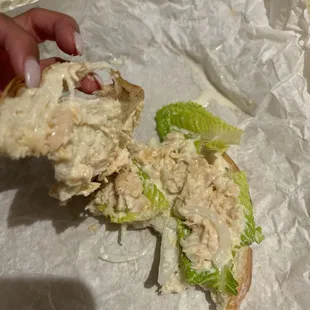 Chicken salad sandwich