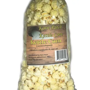 a bag of kettle corn
