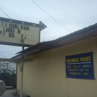 a sign for a business