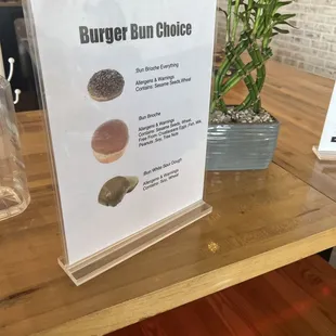 Burger Bun Choices