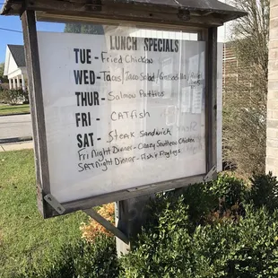 Lunch Specials