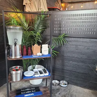 Water &amp; to go boxes and utensils - 9/2023