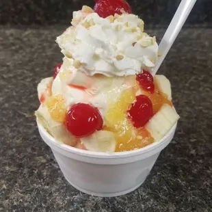 Tropical delight sundae