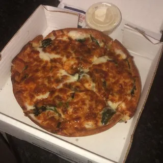 Alfredo Spinach Pizza