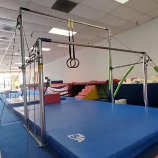 View of the parallel bars