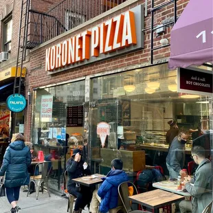 Koronet Pizza Storefront and Entrance