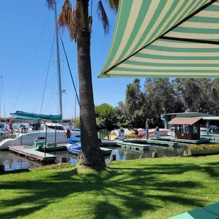 Front lawnview of gas dock.