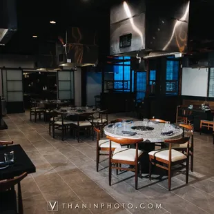the dining area