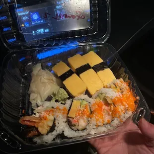 Tamago and Drunken Fish Roll