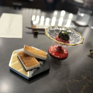 a plate of food on a table