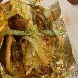 Chicken shawarma wrap