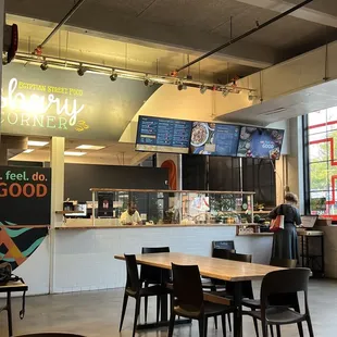 the interior of a restaurant