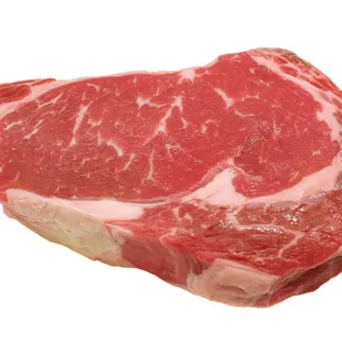 a piece of beef on a white background