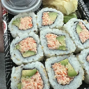 $8.99 crab salad sushi roll