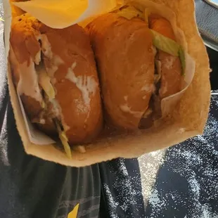 the inside of a paper bag