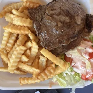 Steak Dinner! Came with tortillas on the side.