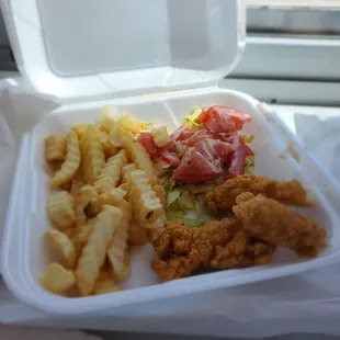 $12 Chicken Strip Dinner - made us sick!!