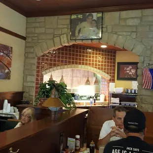 Kitchen server's window is quite decorative