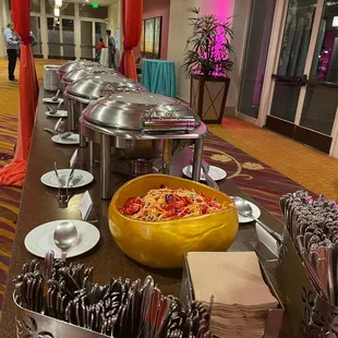Buffet setup