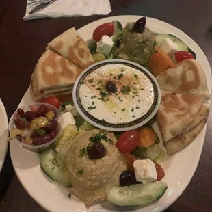 Trio of Dips - Baba Ganoush, Hummus, and Tzatziki