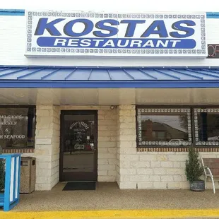 the front of the restaurant