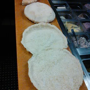 this is our famous pita pocket and wraps!