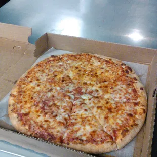 we use 100% mozzarella cheese so our pizza&apos;s are not greasy like other&apos;s who use 3 cheese blend to make more profit