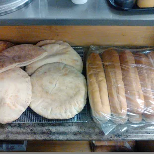 Our home made pockets and our 12&quot; sub rolls