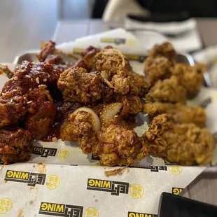 Original, sweet &amp; spicy, and soy chili garlic