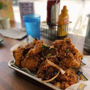 chili soy garlic wings ig @mukbangyourmama