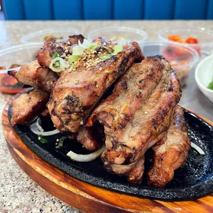 Salted baby back ribs