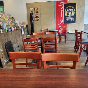 Inside the restaurant.....