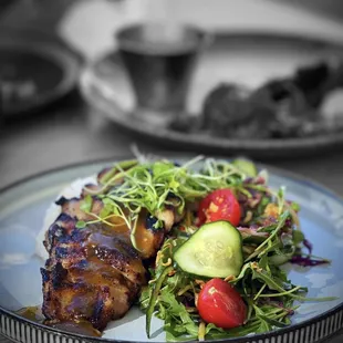 Pork jowl rice @whaevaeats