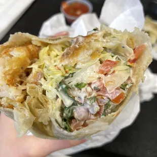 Fish Burrito (cross-section)