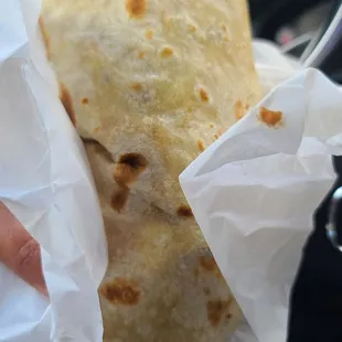 Breakfast Chile Relleno Burrito.. great taste love how you add salsa to make it spicy.... enjoyable