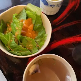 Soup and salad