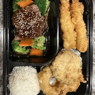 Steak teriyaki bento