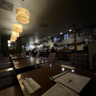 the interior of a restaurant