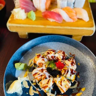 Crazy Angel and sushi sashimi lunch special