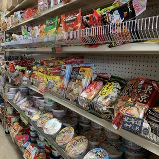 a variety of snacks