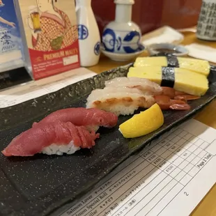 sashimi, sushi, sushi and sashimi, food